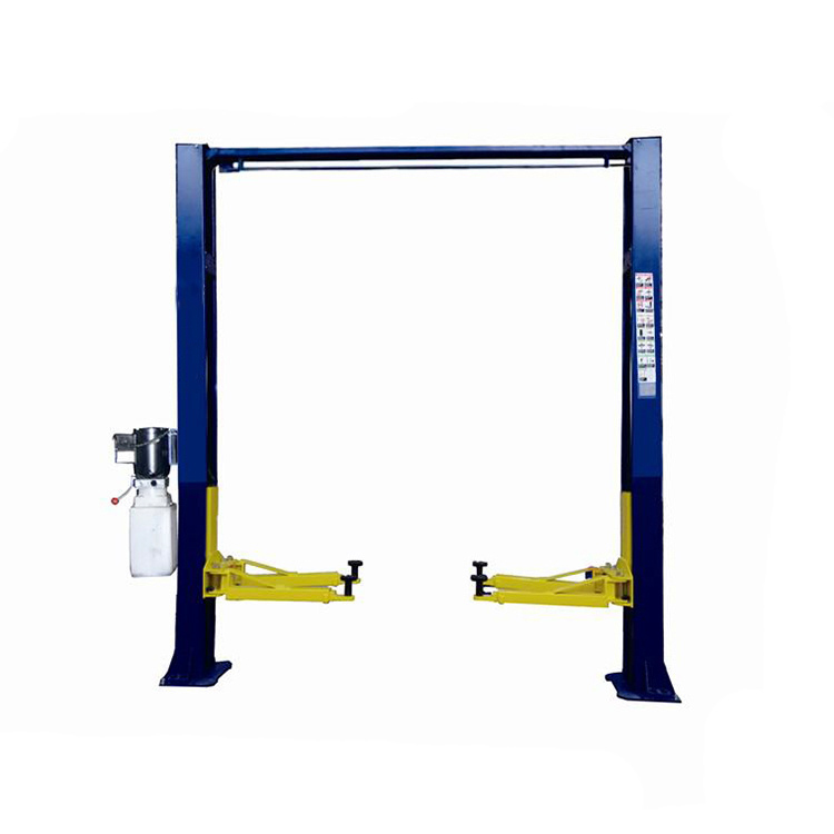 clean floor two post lift with manual two side release QJY4.0-D1 front view