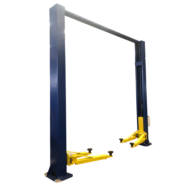 clean floor two post lift with manual two side release QJY4.0-D1 side elevation 1