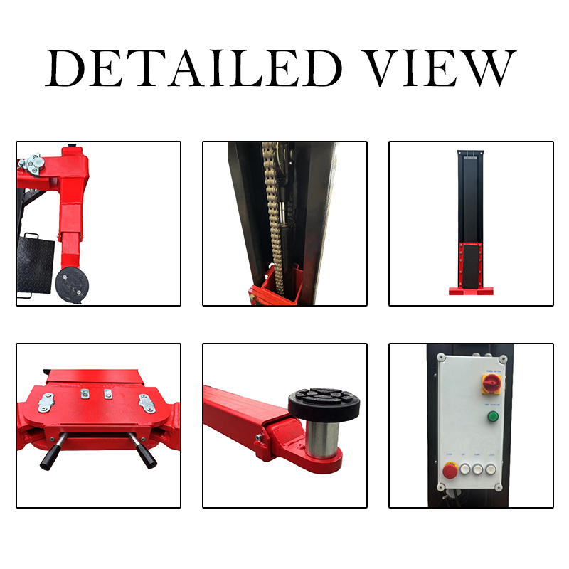 TP3.0-SPE Moveable Single Post Lift detailed view