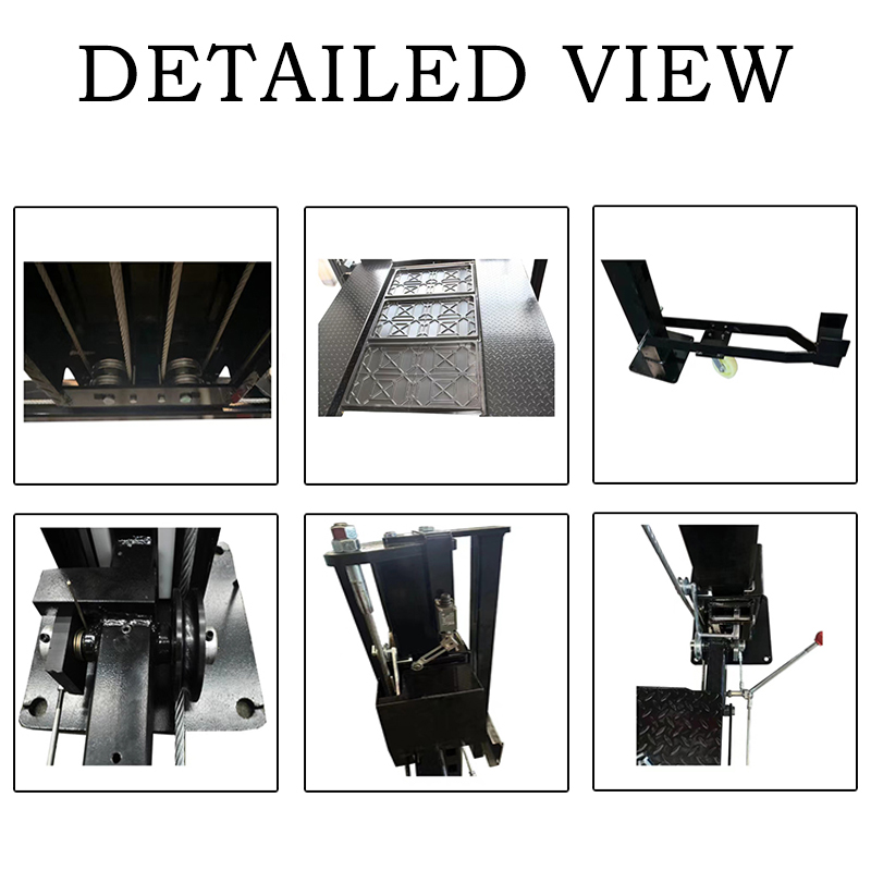 4 post car parking lift TP-4PTGC DETAILED VIEW